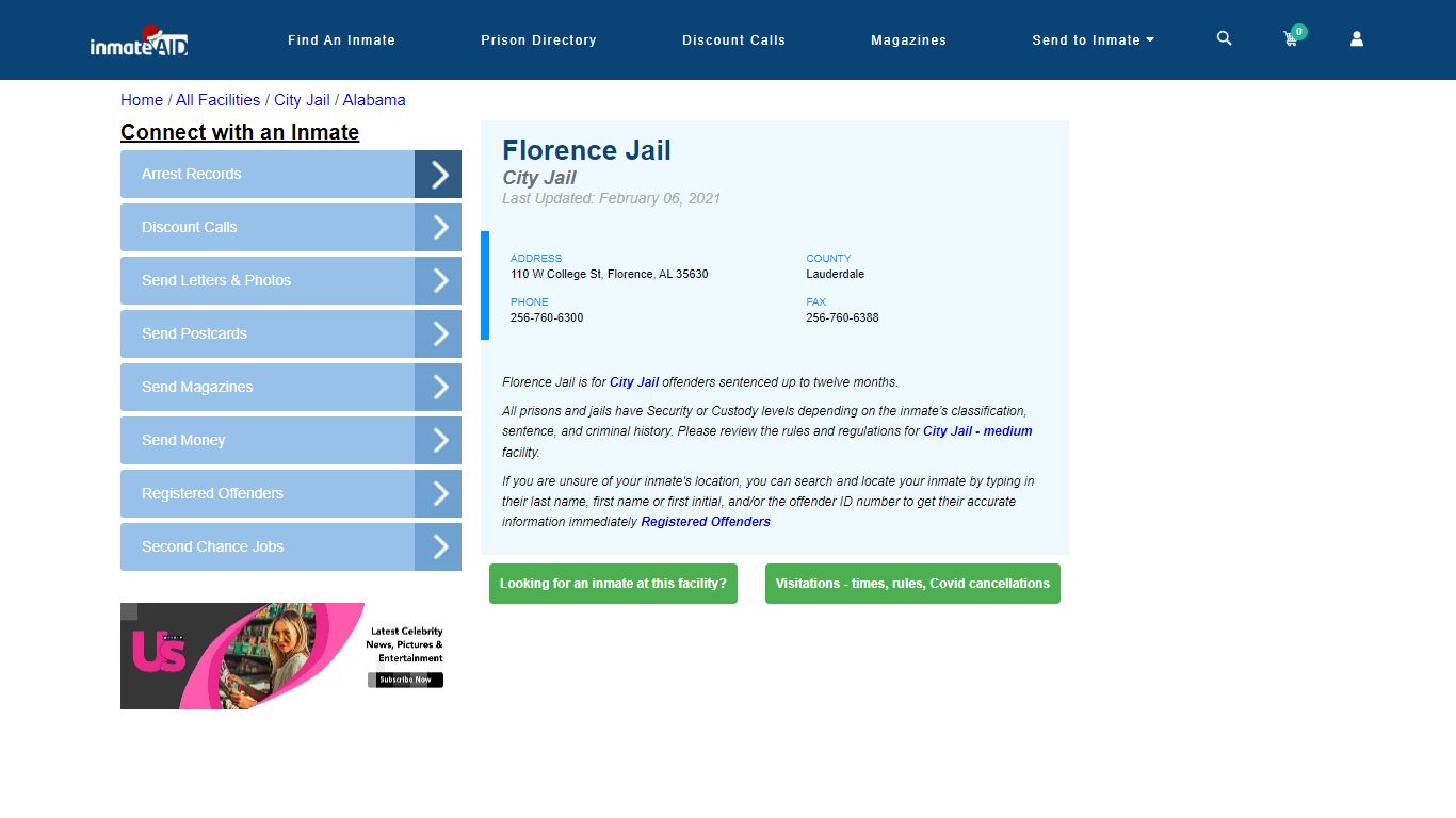 Florence Jail | Inmate Locator
